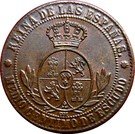 ½ Centimo de Escudo - Isabel II