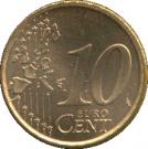 10 Euro Cent (1st type; 1st map)