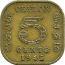 5 Cents - George VI