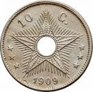 10 Centimes - Léopold II