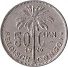 50 Centimes - Albert I (Dutch text)