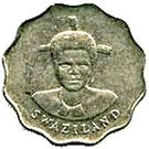 5 Cents - Mswati III (1st portrait)