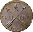 ½ Skilling - Gustav IV Adolf (Stockholm mint)
