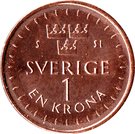 1 Krona - Carl XVI Gustaf