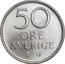 50 Öre - Gustaf VI Adolf