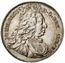 ¼ Riksdaler - Fredrick I (2nd portrait)