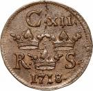 ⅙ Öre Silfwermynt - Karl XII (Type II)