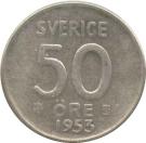50 Öre - Gustaf VI Adolf