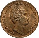 1 Skilling Banco - Oscar I (small head)
