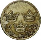 2 Öre - Karl XI (Type I)