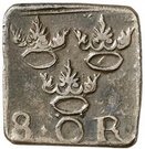 1 Mark/8 Öre "Klippingar" - Johan III (Type II)