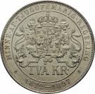 2 Kronor - Oscar II (Silver Jubilee)