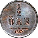 ½ Öre - Carl XV