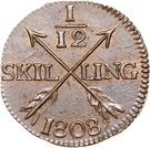 1/12 Skilling - Gustav IV Adolf (Avesta mint)
