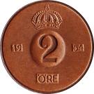 2 Öre - Gustaf VI Adolf