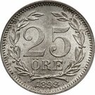 25 Öre - Oscar II (large letters)