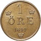 1 Öre - Oscar II (extre large letters)