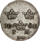 10 Öre Silvermynt - Adolf Fredrik