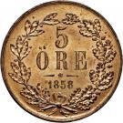 5 Öre - Oscar I