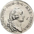 ⅛ Riksdaler - Adolf Fredrik (small head)