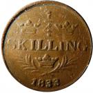 ¼ Skilling - Carl XIV Johan