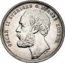 1 Krona - Oscar II ("O" in title)