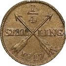 ¼ Skilling - Carl XIII