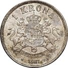 1 Krona - Oscar II ("OCH" in title)