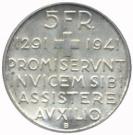 5 Francs (Anniversary of Confederation)
