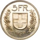 5 Francs (Silver issue; small)