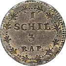 1 Schilling / 3 Rappen