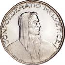 5 Francs (Silver issue; large; with "5 FR.")