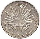 1 Pataca, from México with countermark "Christo Cross"