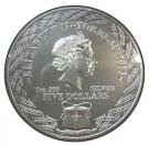 5 Dollars - Elizabeth II (Turtle; Silver Bullion)