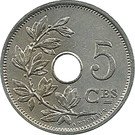 5 Centimes - Léopold II (French text; small date)