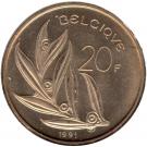 20 Francs - Baudouin I (French text)