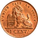 1 Centime - Léopold II (French text)