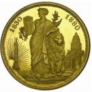 100 Francs - Léopold II (50 Years of Belgium)