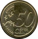 50 Euro Cent - Albert II (2nd map, 1st type, 1st portrait)