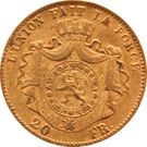 20 Francs - Léopold II (heavy coarser beard)