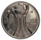 50 Francs - Albert II (French text; European Football Championship)