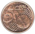 5 Euro Cent - Albert II (2nd type, 2nd portrait)