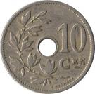 10 Centimes - Léopold II (Dutch text - Small date)