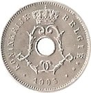 5 Centimes - Léopold II (Dutch text; small date)