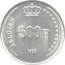 500 Francs - Baudouin (German text; 60th Birthday of King Baudouin)