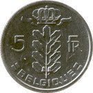 5 Francs - Baudouin I (French text)