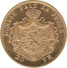 20 Francs - Léopold II (finer beard)