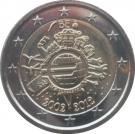 2 Euro - Albert II (10 Years of Euro Cash)