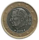 1 Euro - Albert II (2nd map, 2nd type, 1st portrait)