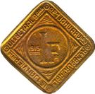 1 Frank - Albert I (Ghent - German Occupation Coinage)